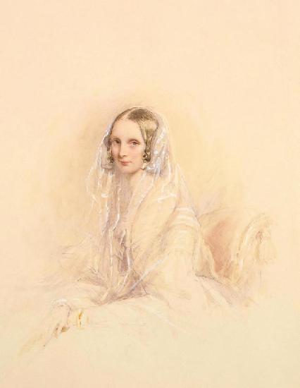Portrait of Empress Alexandra Fyodorovna (Charlotte of Prussia), Emperor's Nicholas I wife (1798-186