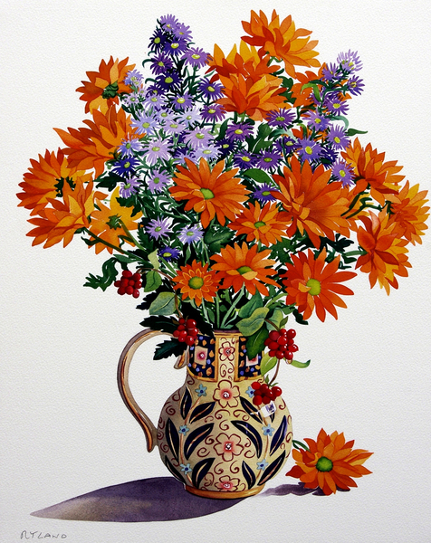 Orange Chrysanthemums from Christopher  Ryland