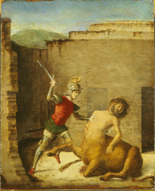 Theseus Slaying Minotaur from Giovanni Battista Cima da Conegliano