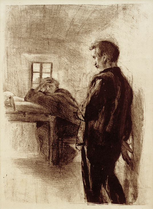 Mann und Mönch in einer Zelle from Clara Siewert