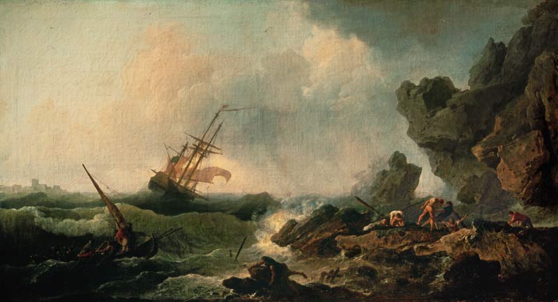Storm at the Sea from Claude Joseph Vernet