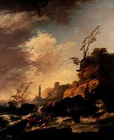 Sea storm with ship wreck from Claude Joseph Vernet