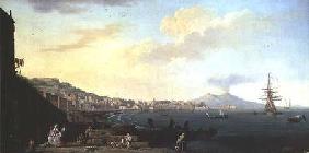 View of Naples with Vesuvius in the Background (pair of 71567)