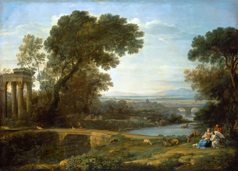 The Rest on the Flight into Egypt from Claude Lorrain