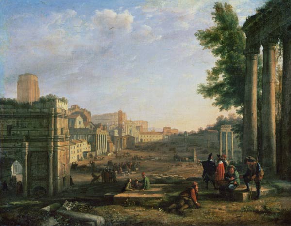 View of the Campo Vaccino, Rome from Claude Lorrain