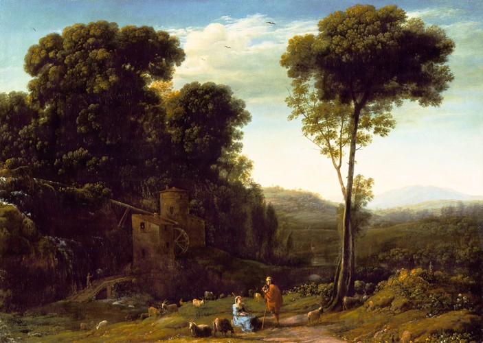Pastoral Landscape with a Mill from Claude Lorrain
