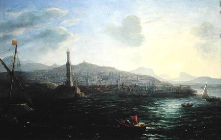The Port of Genoa, Sea View from Claude Lorrain