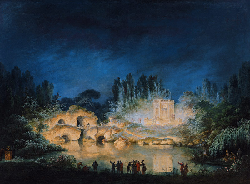 Illumination of the Belvedere at the Petit-Trianon from Claude Louis Chatelet