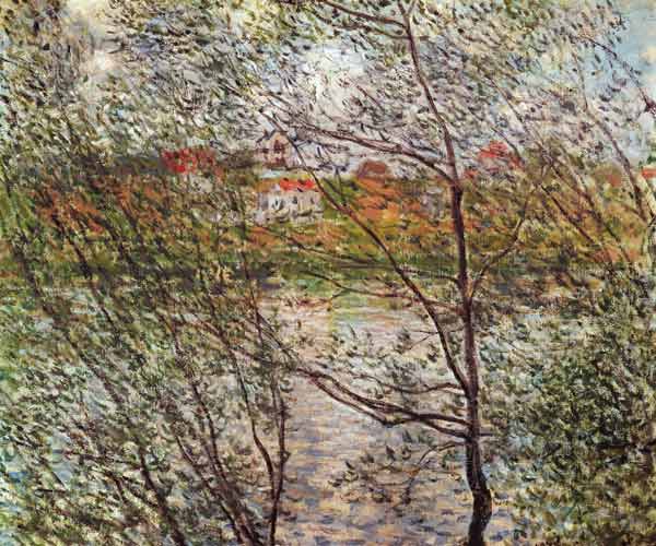 Look through spring branches from Claude Monet