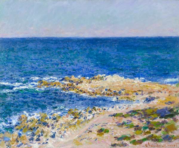 La grandee light blue at Antibes. from Claude Monet