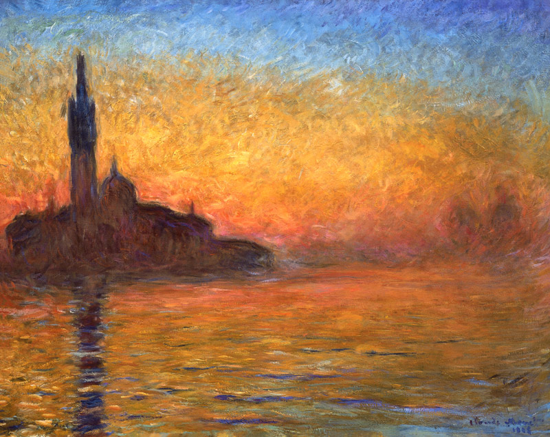 Sunset in Venice from Claude Monet