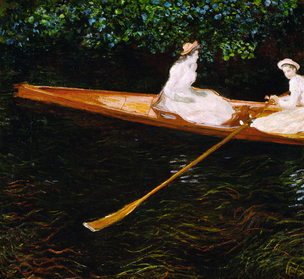 Boating on the river Epte, c.1889-1890 from Claude Monet
