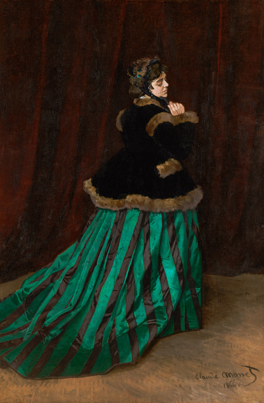 Camille, or The Woman in the Green Dress from Claude Monet