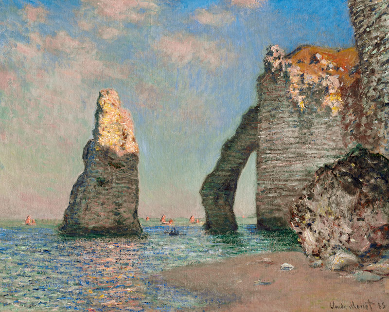 Die Nadel und die Falaise d'Aval from Claude Monet