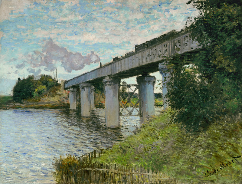 Railway bridge at Argenteuil from Claude Monet