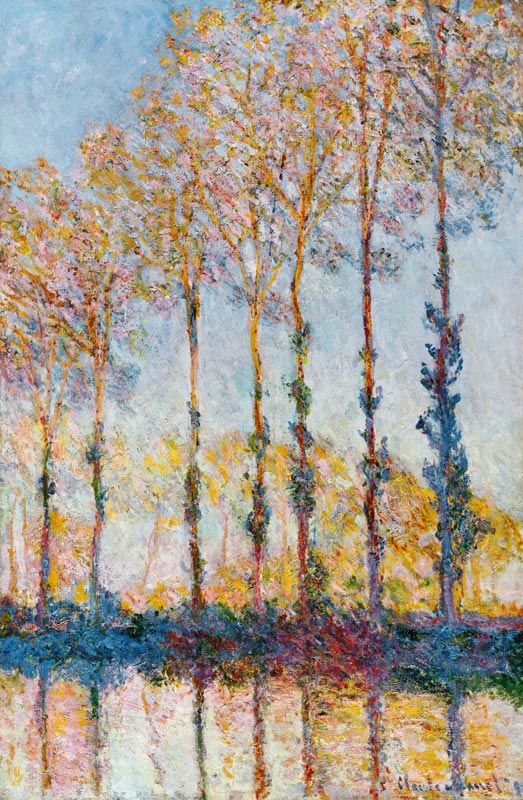 Poplars on the Banks of the Epte from Claude Monet