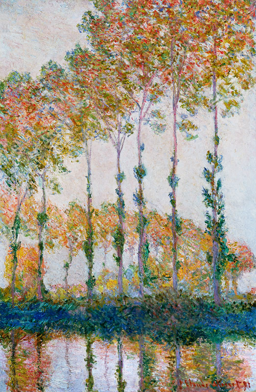 Poplars on the Banks of the Epte, Autumn from Claude Monet