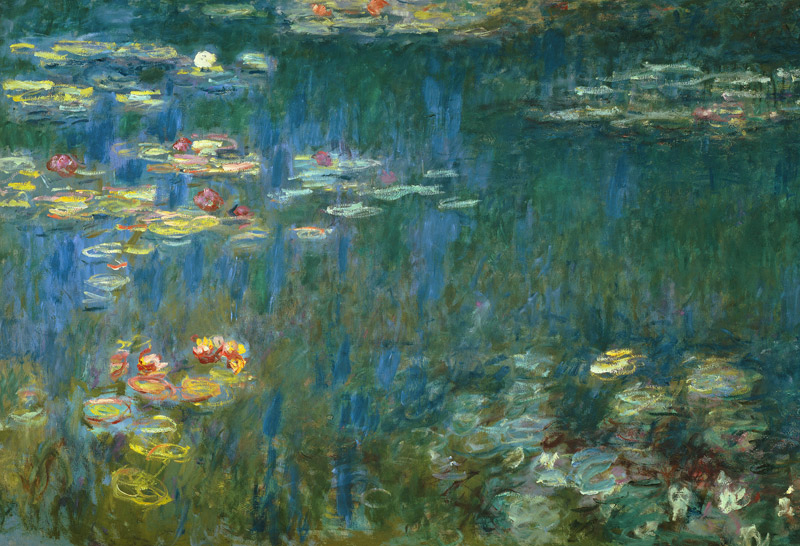 Water Lilies, Green Reflections, Left Part from Claude Monet