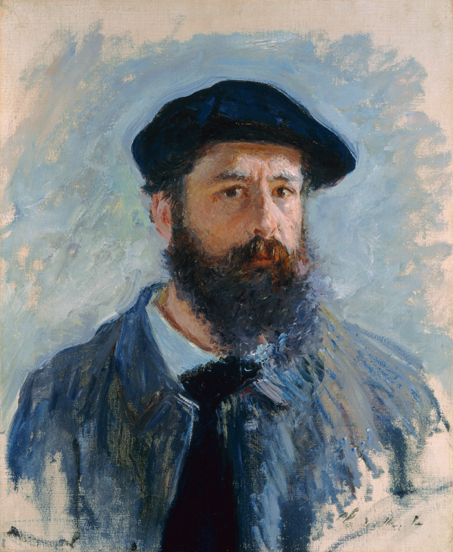 Self Portrait with a Beret - Claude Monet as art print or hand