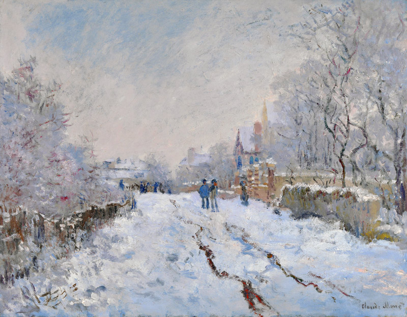Snow Scene at Argenteuil from Claude Monet