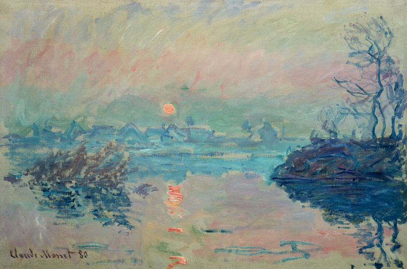 Setting sun from Claude Monet