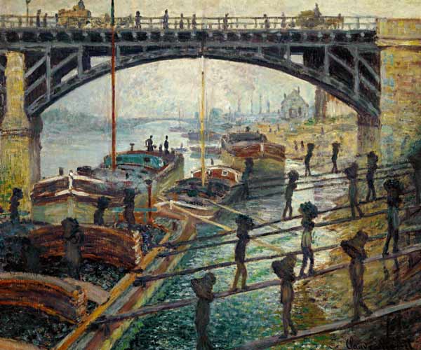 Les Dechargeurs de charbon (Die Kohlentraeger) from Claude Monet