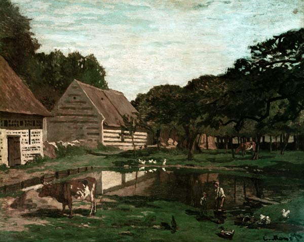 A Farmyard in Normandy from Claude Monet