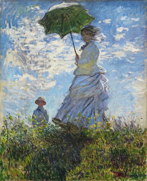 Woman with a Parasol, Madame Monet with her Son from Claude Monet