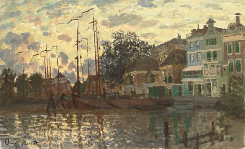 Kanal in Zaandam am Abend from Claude Monet
