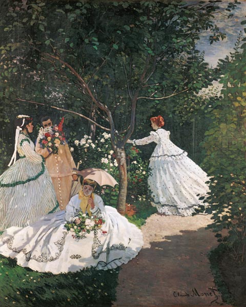Women in the garden from Claude Monet