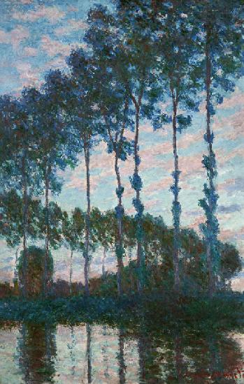 Poplars on the banks of the Epte, Evening effect