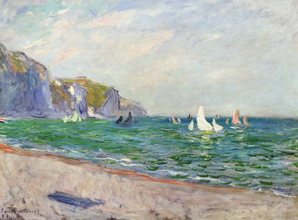 Boats below the Cliffs at Pourville