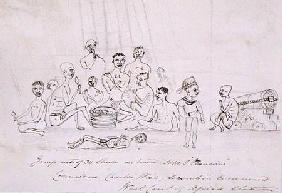 Group of 311 slaves on board H.M.S. 'Vesuvius'