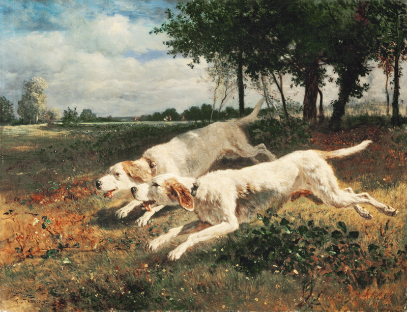 Running dogs from Constant Troyon