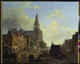 Imagination view of Antwerp