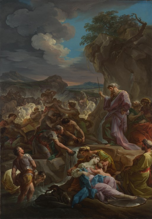 Moses striking the Rock from Corrado Giaquinto