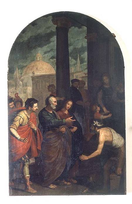 St. Peter and St. John Healing a Cripple from Cosimo Gamberucci or Gambaruccio