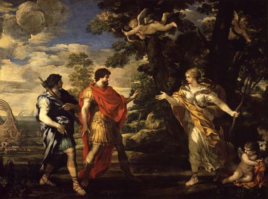 Venus Appearing to Aeneas as a Huntress from Pietro  da Cortona,