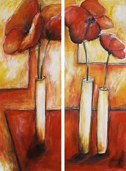 Three Vases of Flowers from Dagmar Zupan