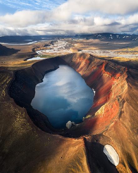 Colorful lakes of the Highlands - Iceland