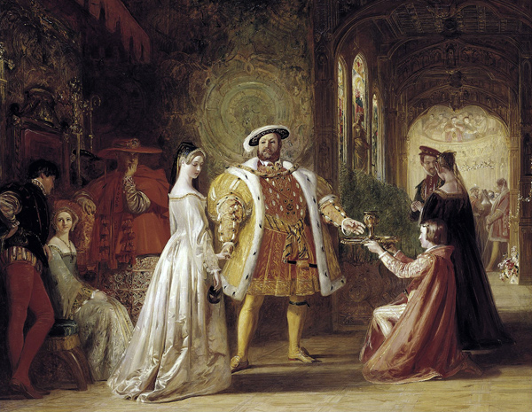 First meeting of Henry VIII and Anne Boleyn from Daniel Maclise