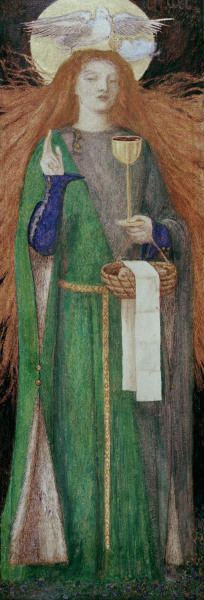 D.G.Rossetti / Maiden of the Grail from Dante Gabriel Rossetti