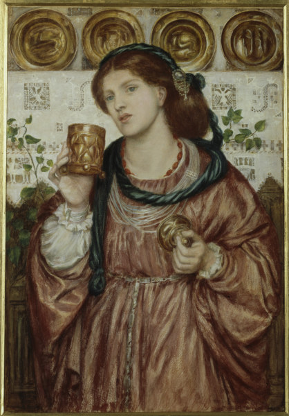 D.Rossetti, The Loving Cup, 1867. from Dante Gabriel Rossetti