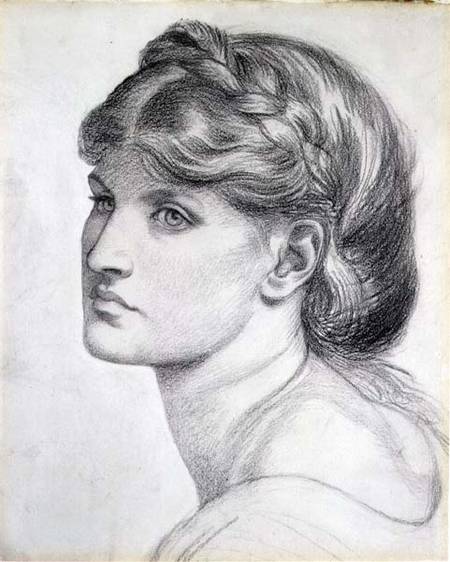 Portrait of Alexa Wilding, a study for 'The Bower Meadow' from Dante Gabriel Rossetti