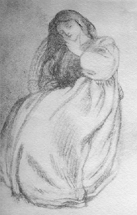 Elizabeth Siddal, c.1853 from Dante Gabriel Rossetti