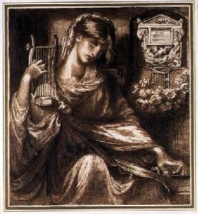A Roman Widow (pen & brown ink on paper)
