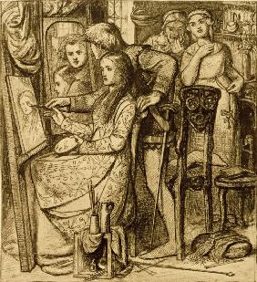 Rossetti / Love s Mirror / Pen and Ink
