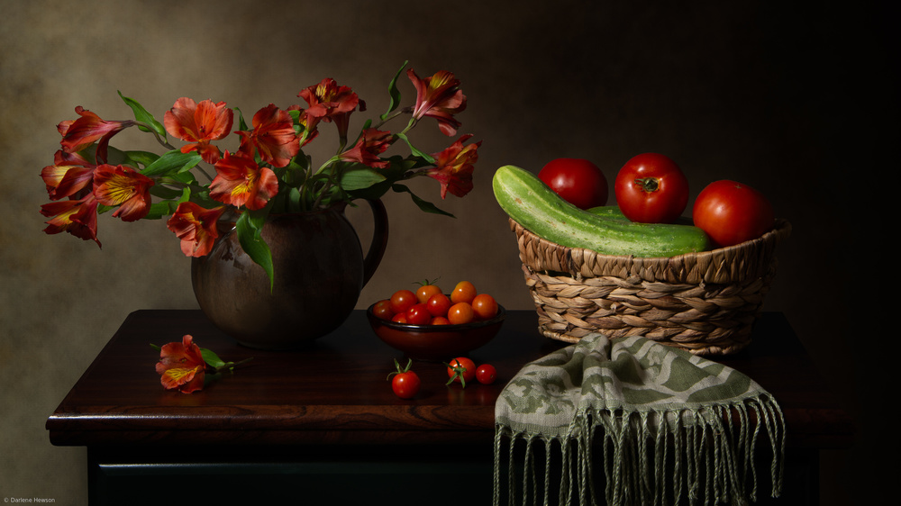 Tomatoes and Cucumbers from Darlene Hewson