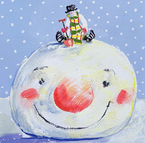 The Snowman''s Head (gouache on paper)  from David  Cooke