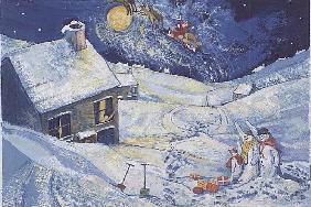 Snowmen waving to Santa, 1995 